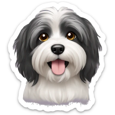 a havanese dog sticker