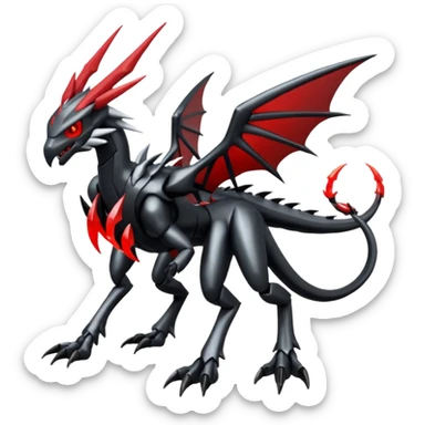 Scizor-Silvally-Scyther-Darkrai-Kyurem-fusion, full body sticker