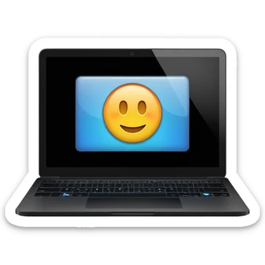 laptop with “1C” on the screen sticker