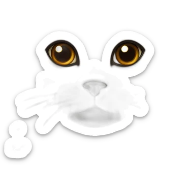 Himalayan ragdoll with brown eyes sticker