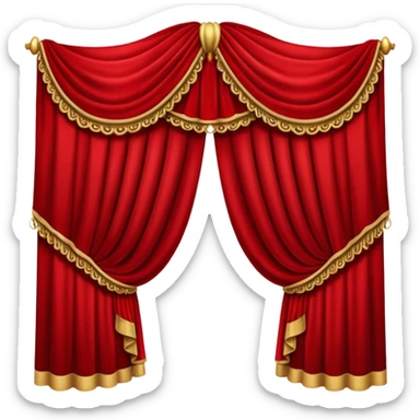 theatre Curtain sticker