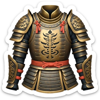 asia samurai armor without head sticker