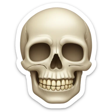Human skull  sticker