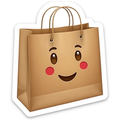 sac de shopping  sticker
