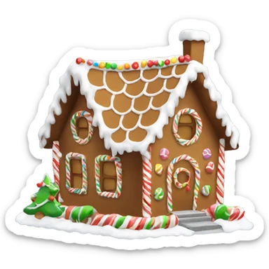 Gingerbread house sticker