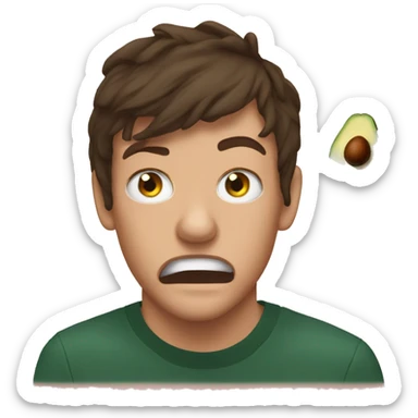 louis tomlinson scared of avocado sticker