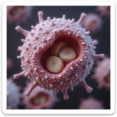 hyperrealistic and scientific 4K representation of fatty acid pathway from cell membrane to mitochondrion, with transport protein details sticker