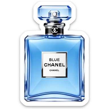 Create perfume emoji for blue de Chanel and jpg sticker