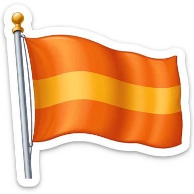 a flag with these colours: 🧡 sticker