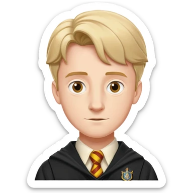 Hugh Mitchell is colin creevey in harry potter, wear hogwarts uniform sticker