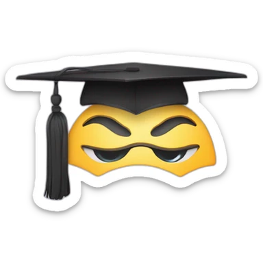 further education in HR style with Mortarboard sticker