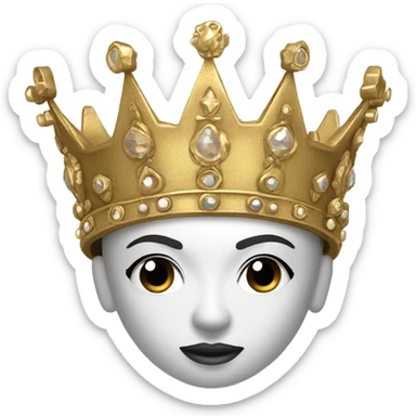 Gold crown (only the crown) sticker