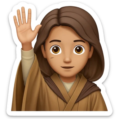 Jedi mind trick where a jedi is waving his hand sticker