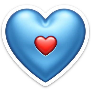 Corazón frío azul sticker