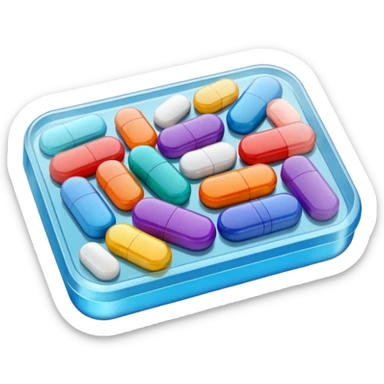 cartela de remedio sticker