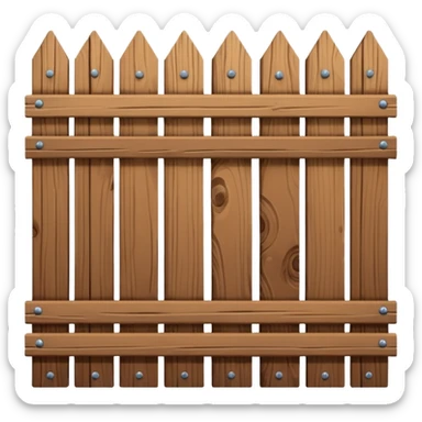 brown Fence sticker
