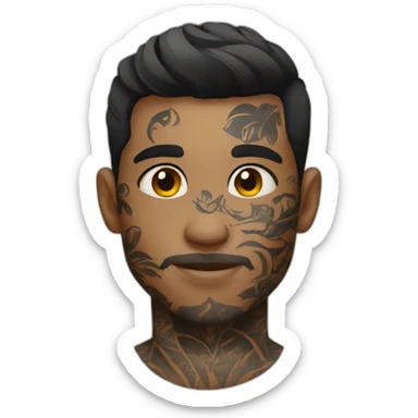 Tattooed young man sticker