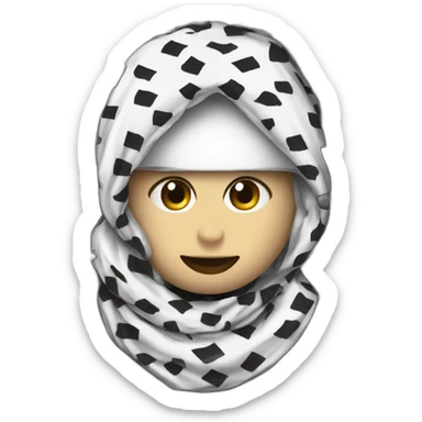 Keffiyeh drip white swag sticker