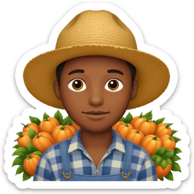 young black farmer sticker
