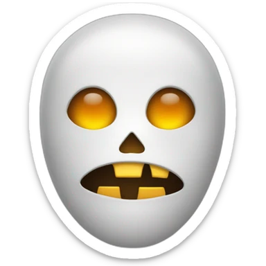 Un humain qui a peur d'un déguisement d'Halloween sticker