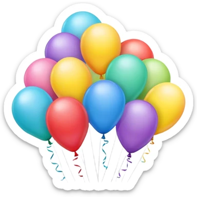Birthday balloons  sticker