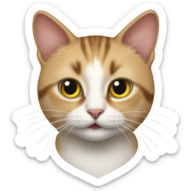 Elon musk as a cat sticker