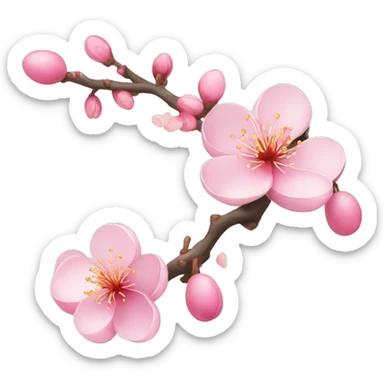 plum blossom sticker