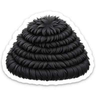 Remplacer le blanc par du poils noirs sticker