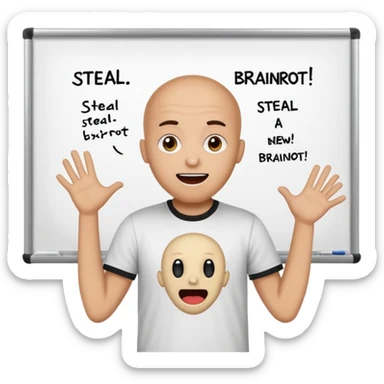 Make the owner of steal a brainrot say there’s a new brainrot sticker