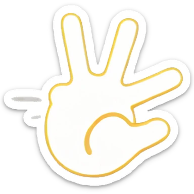 A smiling person waving their hand with a sun shining.
 sticker