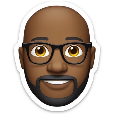 Omega psi phi man with glasses and beard sticker