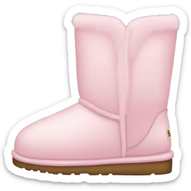 light pink uggs sticker