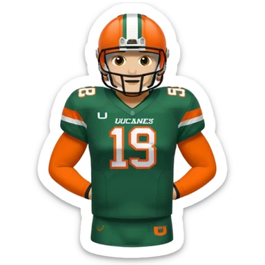 Miami hurricanes sticker