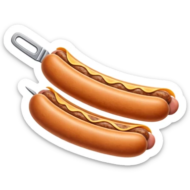 sausage with a blade inside sticker