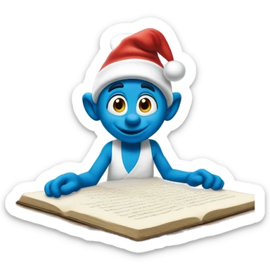 Smurfs Christmas  sticker