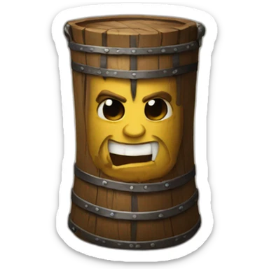 Dungeons and dragons grog sticker