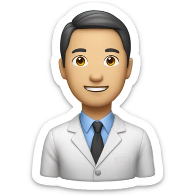 asian teacher  sticker