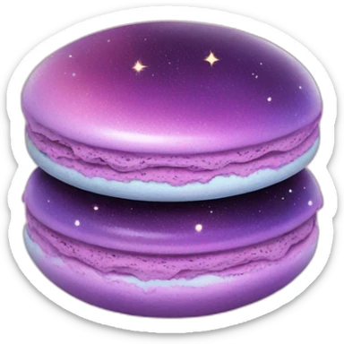 galaxy macaron sticker