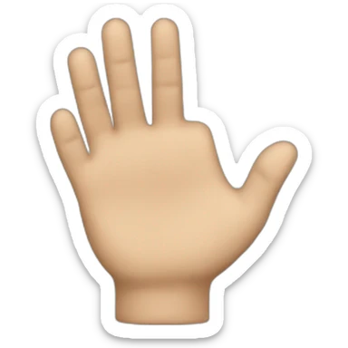 hand expression of done sticker