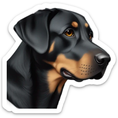 labrador crossed with beauceron sticker