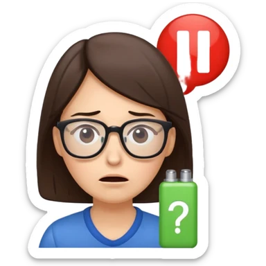 A kindergardenteacher with an empty battery icon above their head an exhausted and stressed face sticker