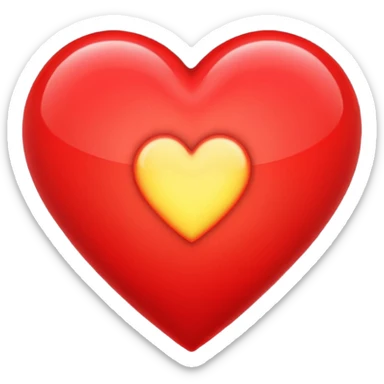 Corazon muy brillante sticker