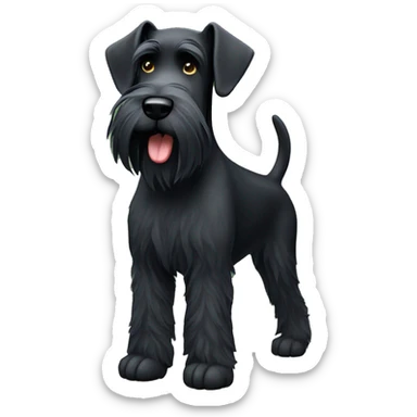black giant schnauzer sticker
