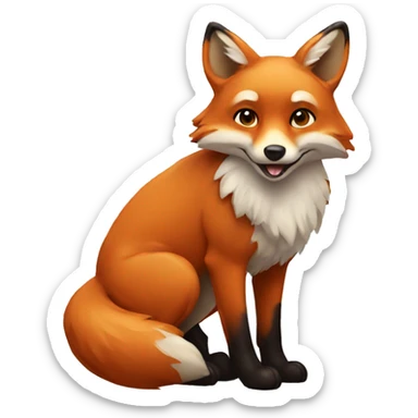Fox sticker
