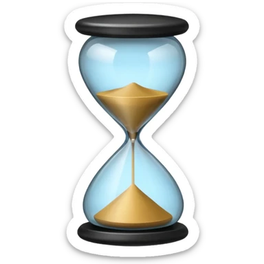 black hourglass sticker