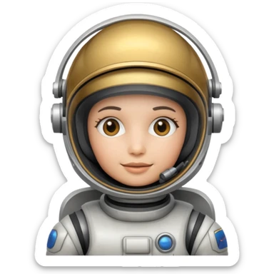 astonaut robot copilot sticker