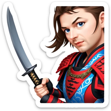 Daring Samurai sticker