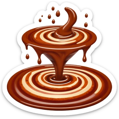 chipotle sauce, swirl or spoonful, deep reddish-brown, smoky, smooth glossy, thick, ripples, dark specks, no bottle, dish, or garnish, soft lighting, emoji scale sticker