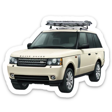 Range Rover with a bow sticker