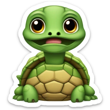 Tortuga bebé tierna  sticker